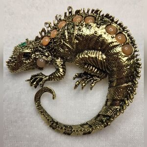 New Vintage-style Lizard or Iguana Brooch
